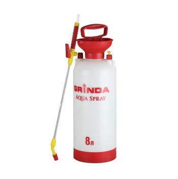 Опрыскиватель 8,0л GRINDA  Aqua Spray, широкая горловина, алюминиевый удлинитель